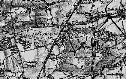 Old map of Seaton in 1898