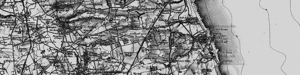 Old map of Seaton in 1898