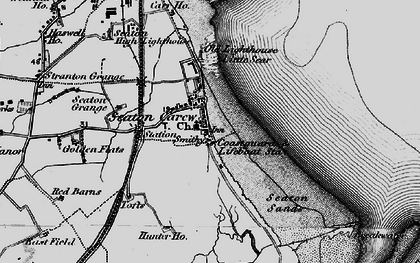 Old map of Seaton Carew in 1898
