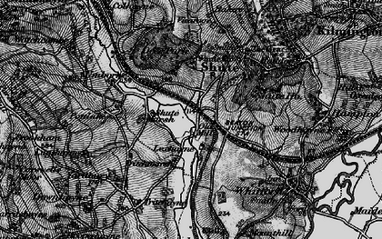 Old map of Seaton Junction in 1898