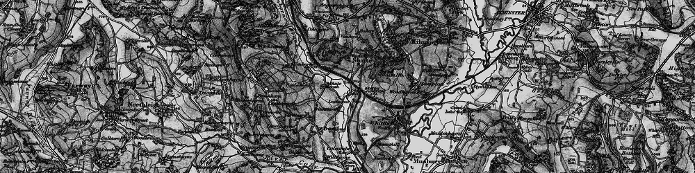 Old map of Seaton Junction in 1898