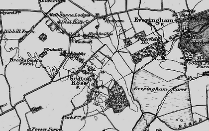 Old map of Seaton Ross in 1898