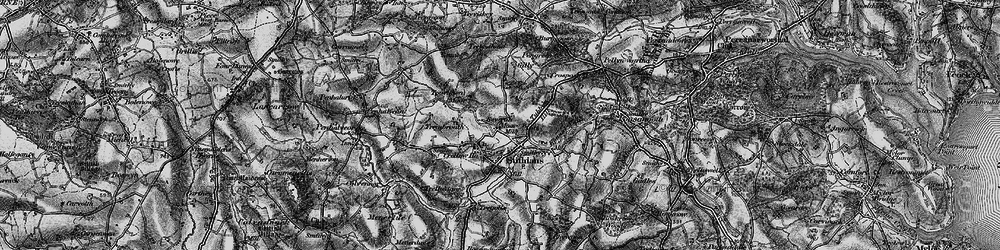Old map of Seaureaugh Moor in 1895