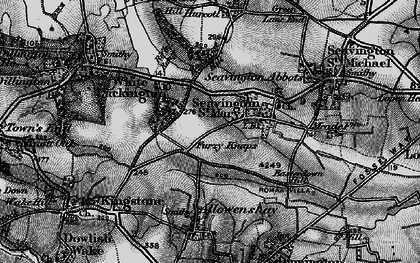Old map of Seavington St Mary in 1898