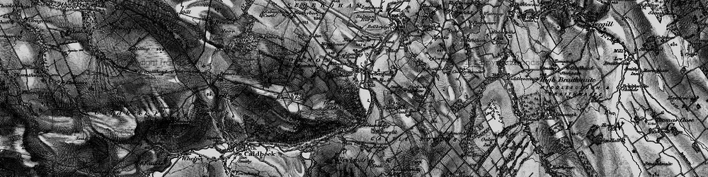 Old map of Sebergham in 1897