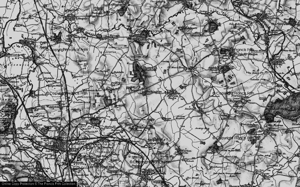 Old Map of Seckington, 1898 in 1898