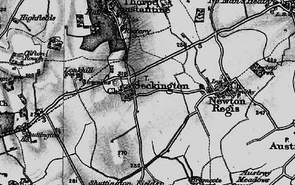 Old map of Seckington in 1898