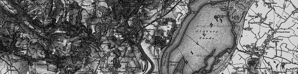 Old map of Sedbury in 1897