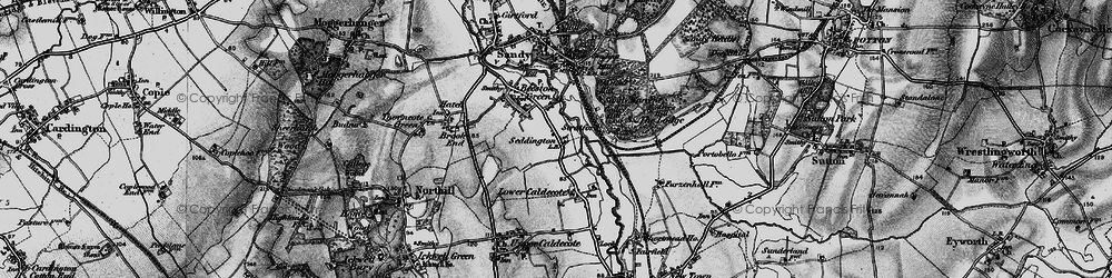 Old map of Seddington in 1896