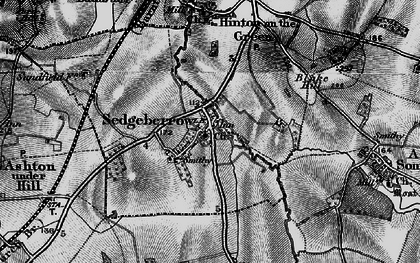 Old map of Sedgeberrow in 1898