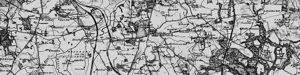 Old map of Sedgefield in 1898