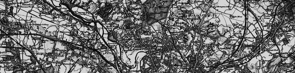Old map of Sedgley Park in 1896