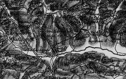Old map of Sedlescombe in 1895