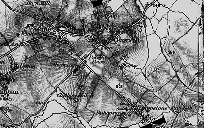 Old map of Sedrup in 1895