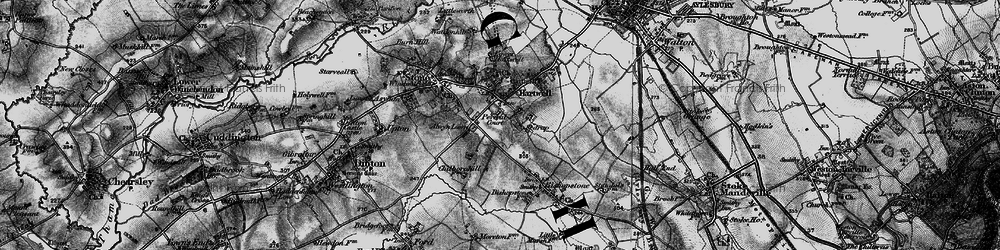 Old map of Sedrup in 1895