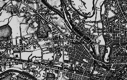 Old map of Seedley in 1896