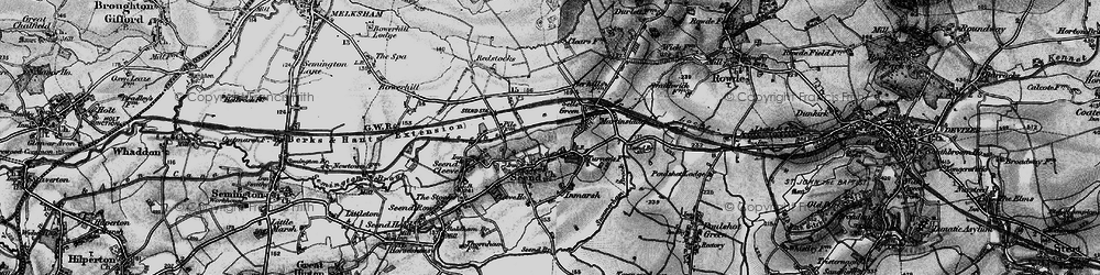 Old map of Seend in 1898