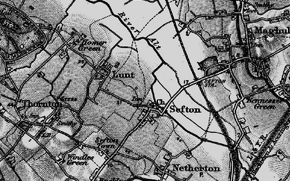 Old map of Sefton in 1896