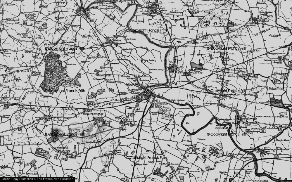 Historic Ordnance Survey Map Of Selby, 1895 - Francis Frith