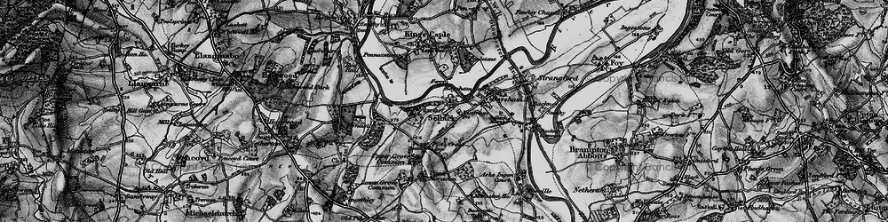 Old map of Sellack in 1896