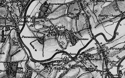 Old map of Sellack Boat in 1896