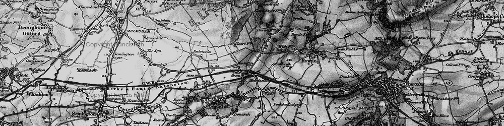 Old map of Sells Green in 1898
