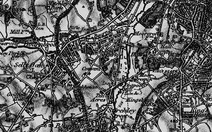Old map of Selly Park in 1899
