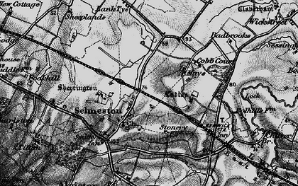 Old map of Selmeston in 1895