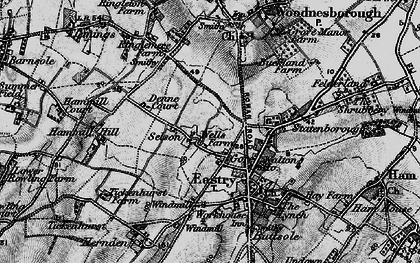 Old map of Selson in 1895