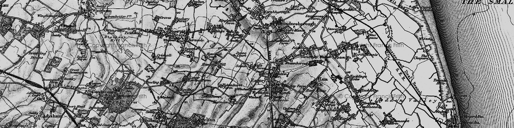 Old map of Selson in 1895