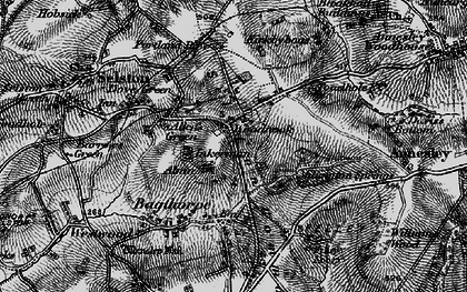 Old map of Selston Common in 1895
