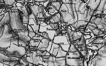 Old map of Semer in 1896