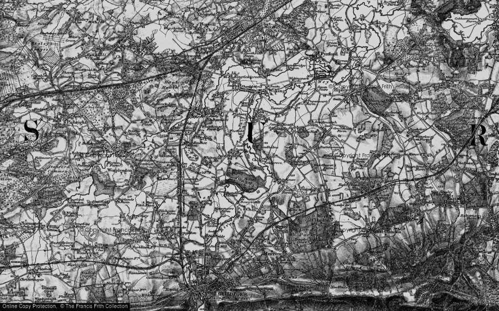 Old Map of Send Grove, 1896 in 1896