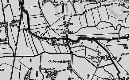 Old map of Setchey in 1893