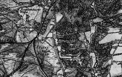 Old map of Setley in 1895