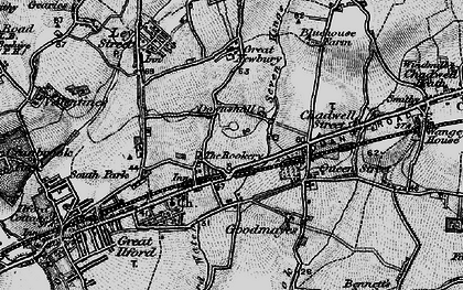 Old map of Seven Kings in 1896