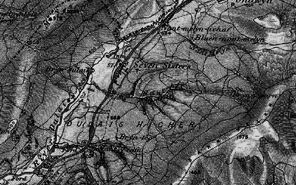 Old map of Bryndulais in 1898