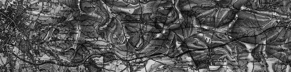 Old map of Sevenhampton in 1896
