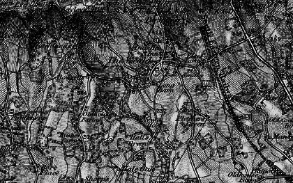 Old map of Sevenoaks Weald in 1895