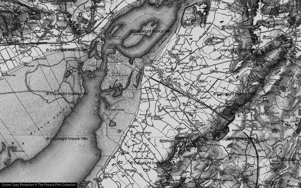 Old Map of Severn Beach, 1898 in 1898