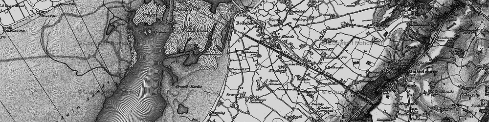 Old map of Severn Beach in 1898