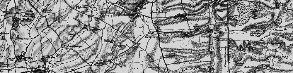 Old map of Sewstern in 1899