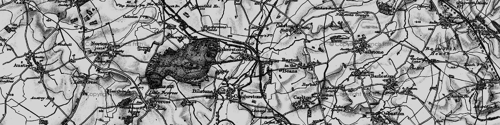 Old map of Shackerstone in 1895