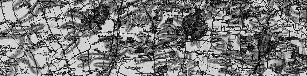 Old map of Shadingfield in 1898