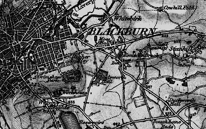 Old map of Shadsworth in 1896