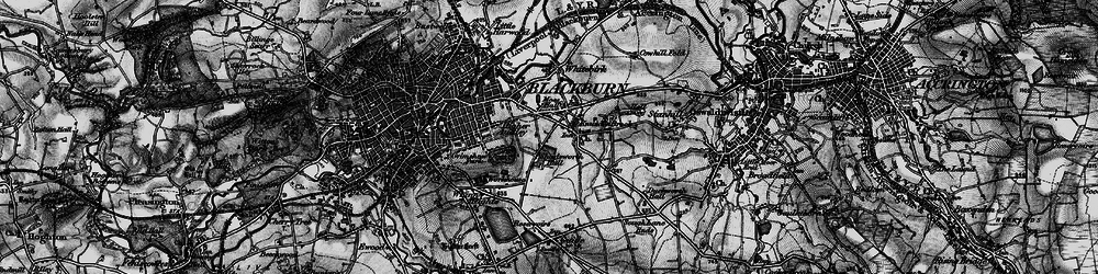 Old map of Shadsworth in 1896