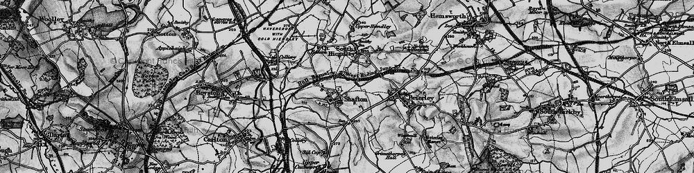 Old map of Shafton in 1896