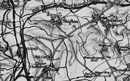 Old map of Shafton Two Gates in 1896