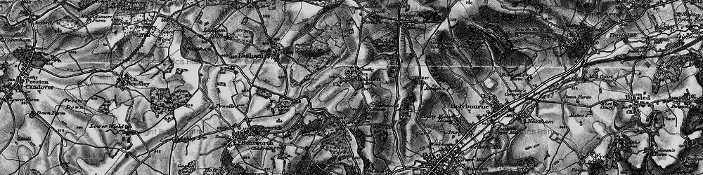Old map of Shalden in 1895