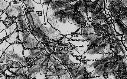 Old map of Shalford Green in 1895